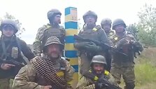 Ukrainos kariai prie sienos su Rusija netoli Charkivo