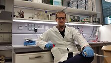 Ignas Kriaučiūnas laboratorijoje
