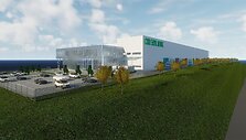 Prie Vilniaus vakarinio aplinkkelio statomas sandėlis ir administracinės patalpos 
