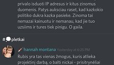 &bdquo;Discord&ldquo; pletkai