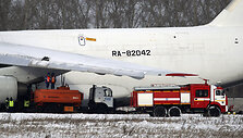 Avariniu būdu nusileidusio lėktuvo AN-124-100 &bdquo;Ruslan&ldquo; i&scaron;traukimo operacija