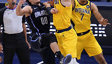 Domantas Sabonis sužaidė puikiai rungtynėse su &bdquo;Orlando Magic&ldquo;.