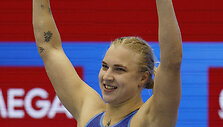Rūta Meilutytė i&scaron;kovojo aukso medalį pasaulio čempionate.