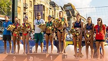 Lietuvos paplūdimio tinklininkės Ariana Rudkovskaja ir Danielė Kvedaraitė Rumunijoje tapo Europos jaunimo (iki 22 metų) čempionėmis.