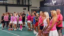 Kauno moterų mėgėjų teniso klubas &bdquo;Tennis Ladies&ldquo; ir padelio bendruomenė surengė jau tradicija tampatį paramos turnyrą &bdquo;Play Pink&ldquo;, skirtą skleisti žinią apie krūtų vėžio prevenciją.