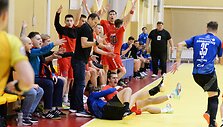Lietuvos rankinio čempionato rungtynės:  Vilniaus &bdquo;&Scaron;viesa&ldquo; &ndash; Vilniaus &bdquo;Amber&ldquo;. Gintaras Savukynas