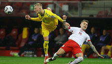 Pasaulio futbolo čempionato atrankos rungtynės: Lenkija &ndash; Lietuva. Armandas Kučys