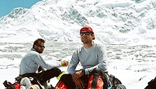 Audrius Peseckas ir Mindaugas Leskauskas (2005 m. rugpjūtis, Tian &Scaron;anis, Pergalės vir&scaron;ukalnė)