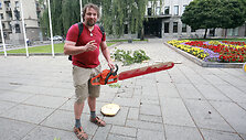 Protestas prie&scaron; medžių kirtimą