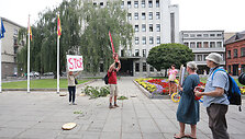 Protestas prie&scaron; medžių kirtimą