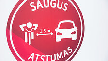 Iniciatyvos &bdquo;Pusantro metro&ldquo; pristatymo akimirka