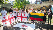 Solidarumo akcijos &bdquo;Už Sakartvelo suvienijimą&ldquo; akimirka
