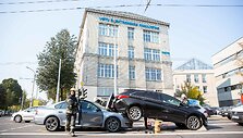 Autoįvykis &Scaron;vitrigailos ir Naugarduko gatvių sankryžoje