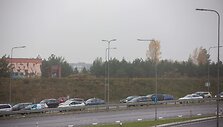 Automobilių spūstys Vilniaus Vakariniame aplinkkelyje