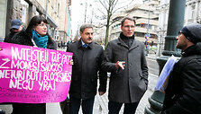 Robertas Krik&scaron;taponis ir Elvinas Jankevičius