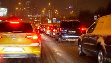 Eismo spūstis T.Narbuto gatvėje, Vilniuje