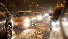Eismo spūstis T.Narbuto gatvėje, Vilniuje