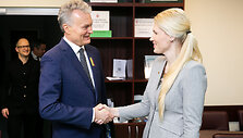 Gitanas Nausėda ir Laura Matjo&scaron;aitytė