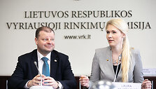 Saulius Skvernelis ir Laura Matjo&scaron;aitytė