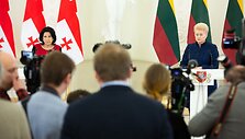 Salome Zurabi&scaron;vili ir Dalia Grybauskaitė