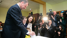 Saulius Skvernelis balsavo Prezidento rinkimuose