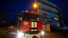 Gaisras komercinės paskirties pastate Žalgirio gatvėje