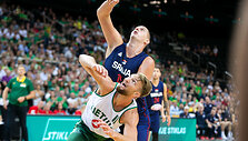 Domantas Sabonis ir Nikola Jokičius