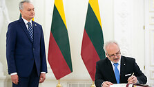 Gitanas Nausėda ir Egilis Levitas