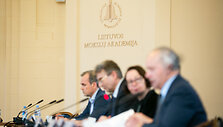 Lietuvos mokslo premijų laureatų paskelbimo akimirka