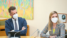 Gabrielius Landsbergis ir Agnė Bilotaitė