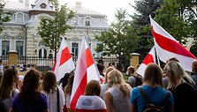 Minia žmonių rei&scaron;kė palaikymą Baltarusijos žmonėms