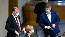 Saulius Skvernelis ir Ramūnas Karbauskis