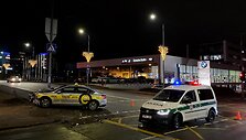 Taksi ir policijos automobilių autoįvykis