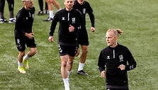 Lietuvos futbolo rinktinės treniruotė