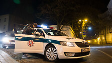 Naktinio policijos reido akimirka