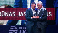 &Scaron;arūnas Jasikevičius ir Jonas Kazlauskas
