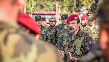 Čekijos kontingento NATO prie&scaron;akinių pajėgų batalione vadas, pulkininkas leitenantas Jiř&iacute; L&iacute;bal