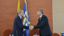 Varėnos rajono savivaldybės taryba meras sveikina vicemerą