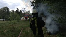 Mi&scaron;kininkas Raimundas Ereminas užfiksavo mi&scaron;ko gaisrą 
