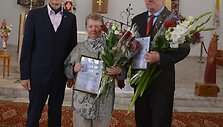 &bdquo;Sidabrinės bitės&ldquo; laureatai su meru