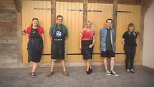 Kūrybinėse dirbtuvėse &bdquo;Now Art. Atgimimas&ldquo; dalyvavo menininkai Toma &Scaron;limaitė-Bubelienė, Evaldas Mikalauskis, Žaneta Jasaitytė-Bessonova, Jonas Vaik&scaron;noras ir Živilė Minkutė