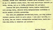 Pauliaus &Scaron;irvio lai&scaron;kas Antanui Sniečkui, tekstas