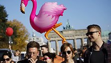 De&scaron;imtys tūkstančių žmonių Berlyne dalyvavo demonstracijoje prie&scaron; rasizmą