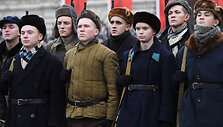 Maskvos Raudonojoje aik&scaron;tėje surengta 1941-ųjų karinio parado reinscenizacija
