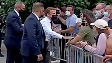 Antausį E.Macronui rėžęs vyras kalėjime praleis keturis mėnesius