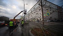 Uragano Maskvoje padariniai
