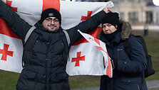 Protestuojančių kartvelų palaikymo akcija