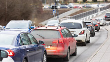 Prie&scaron;&scaron;ventinės automobilių spūstys Vilniuje