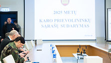 Kra&scaron;to apsaugos ministerijoje sudaromas 2025 m. karo prievolininkų sąra&scaron;as