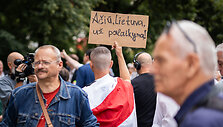 Protestas prie Užsienio reikalų ministerijos